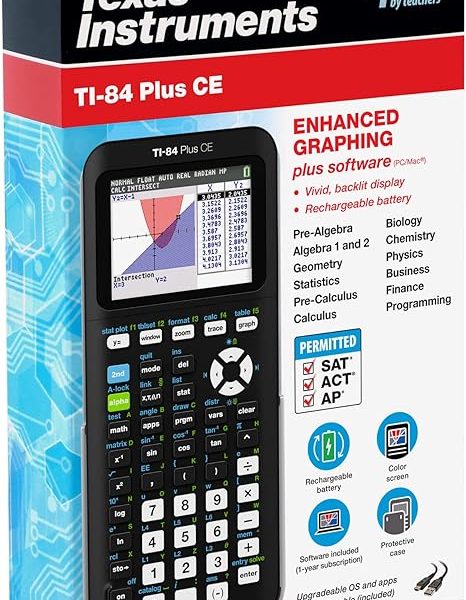 Texas Instruments TI-84 Plus CE Color Graphing Calculator